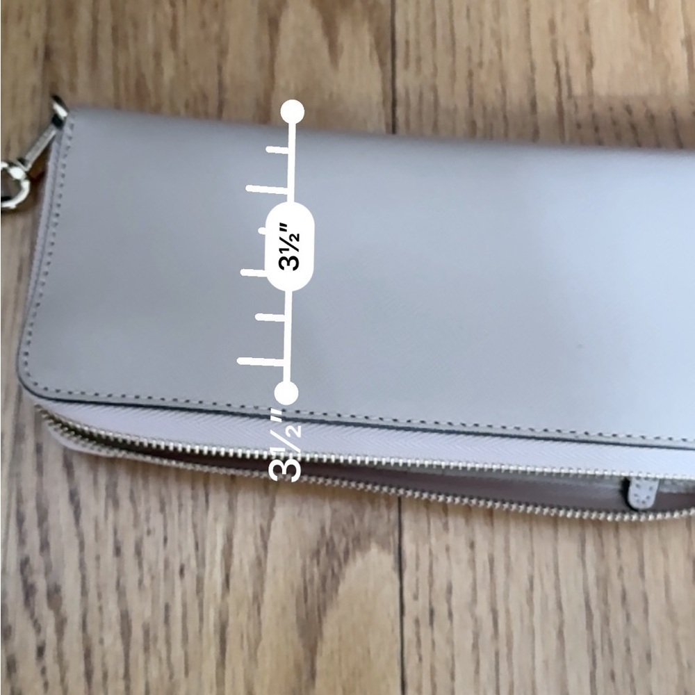 Michael Kors Cream Wallet pebbled leather - Picture 13 of 16